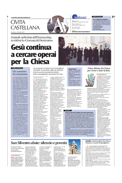 Avvenire - pagina diocesana del 06/12/2015